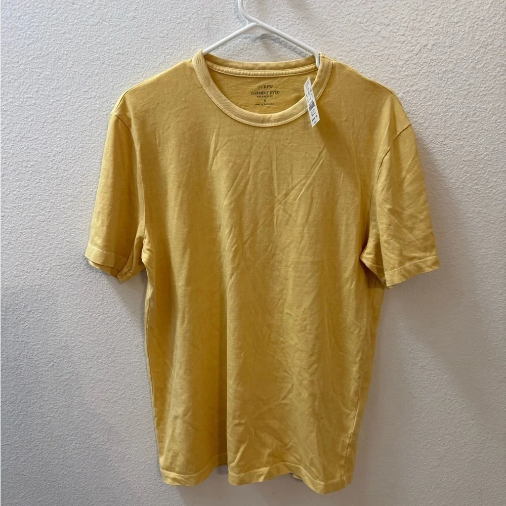 NWT J.Crew Garment-dyed slub cotton crewneck T-shirt size Small